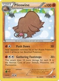 Piloswine Pokemon card from XY - BREAKthrough