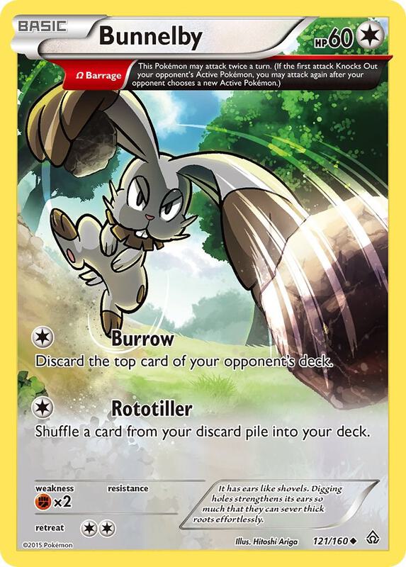 Bunnelby (Omega) Pokemon card from XY - Primal Clash