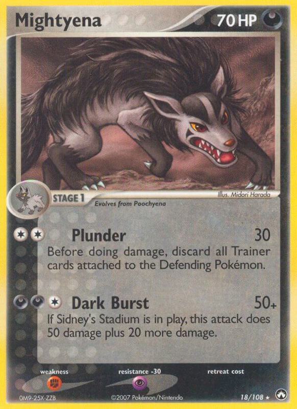 Mightyena Pokemon card from Power Keepers