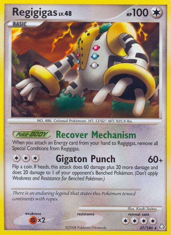 Regigigas (37) Pokemon card from Legends Awakened