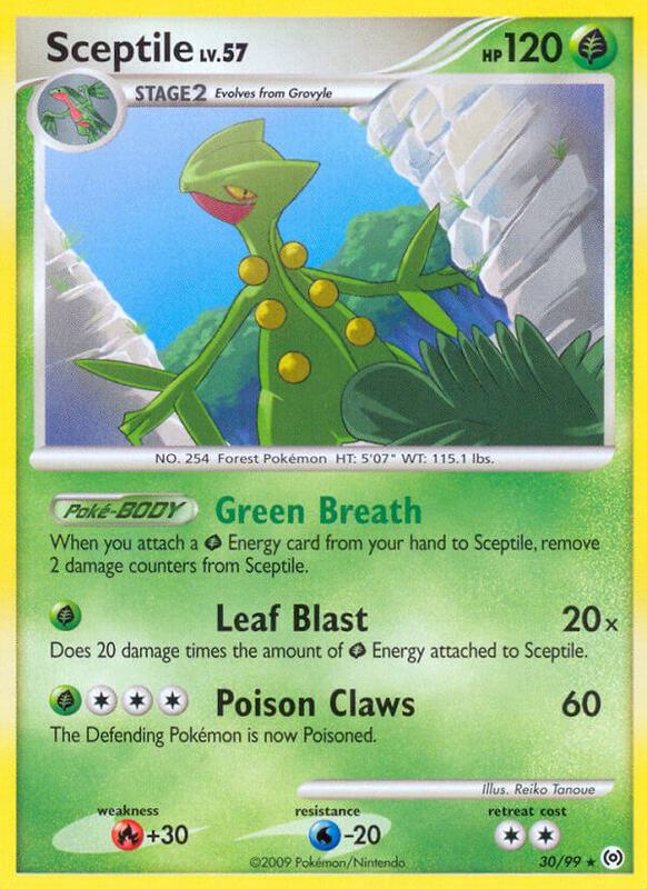 Sceptile (30) Pokemon card from Arceus
