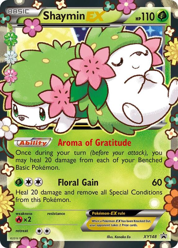 Shaymin EX Pokemon card from XY Promos