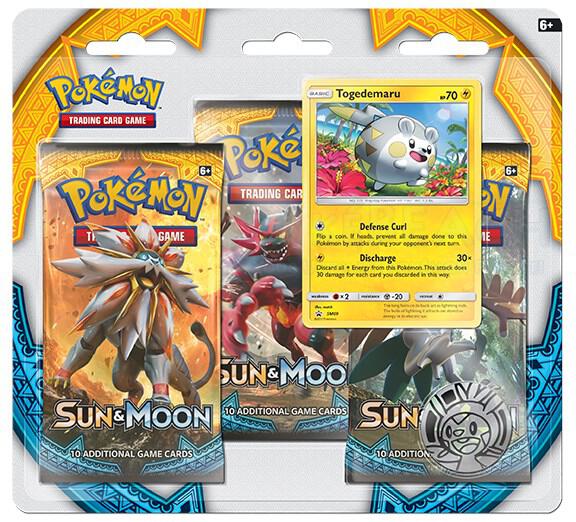 Sun & Moon Base Set 3 Pack Blister [Togedemaru] Pokemon card from SM Base Set