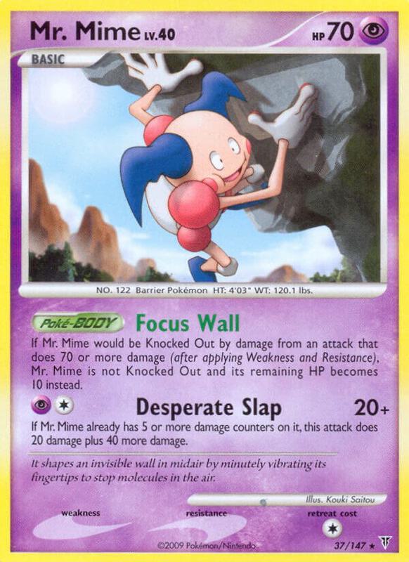 Mr. Mime Pokemon card from Supreme Victors