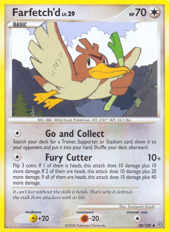 Farfetch'd Pokemon card from Stormfront