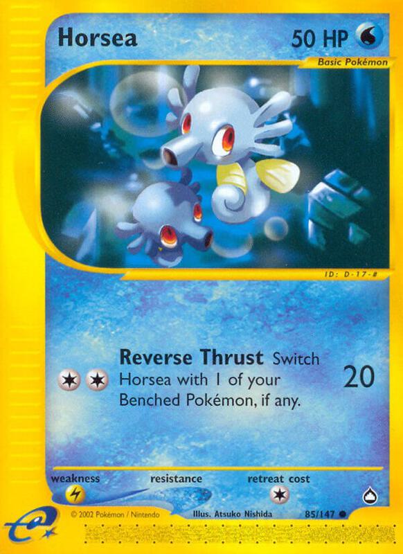 Horsea (85) Pokemon card from Aquapolis