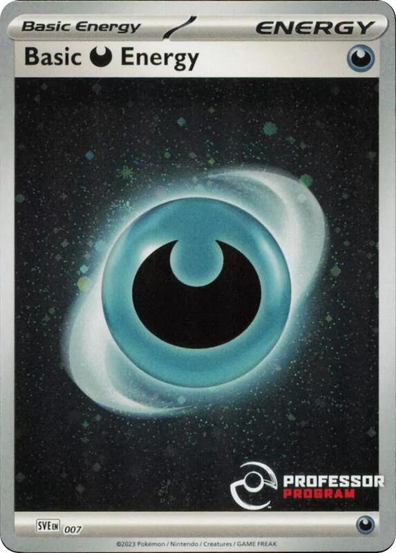 Darkness Energy (2023) Pokemon card from Professor Program Promos