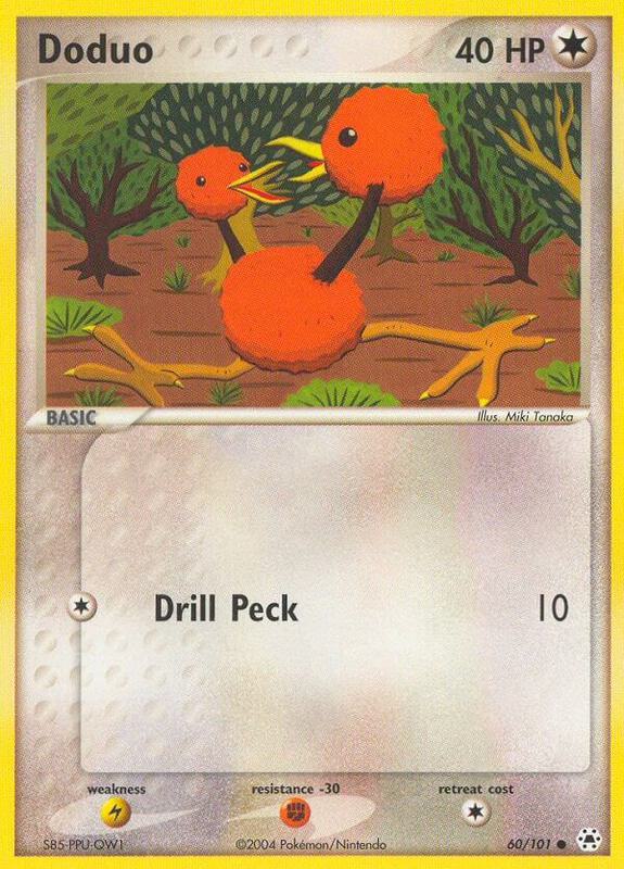 Doduo Pokemon card from Hidden Legends