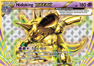 Nidoking BREAK Pokemon card from Evolutions