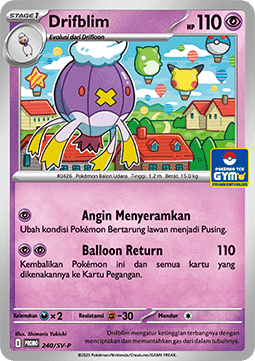 Drifblim (SV-P/ID 240) Scarlet & Violet Indonesian Promos ID