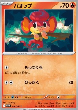 Pansear Pokemon card from White Flare JP