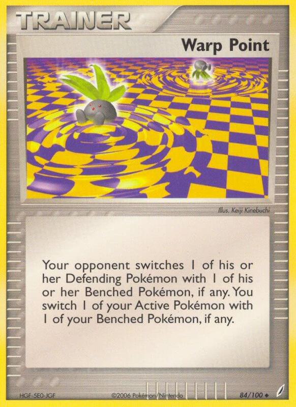 Warp Point Pokemon card from Crystal Guardians