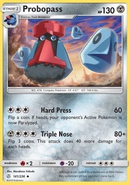 Probopass Pokemon card from Cosmic Eclipse