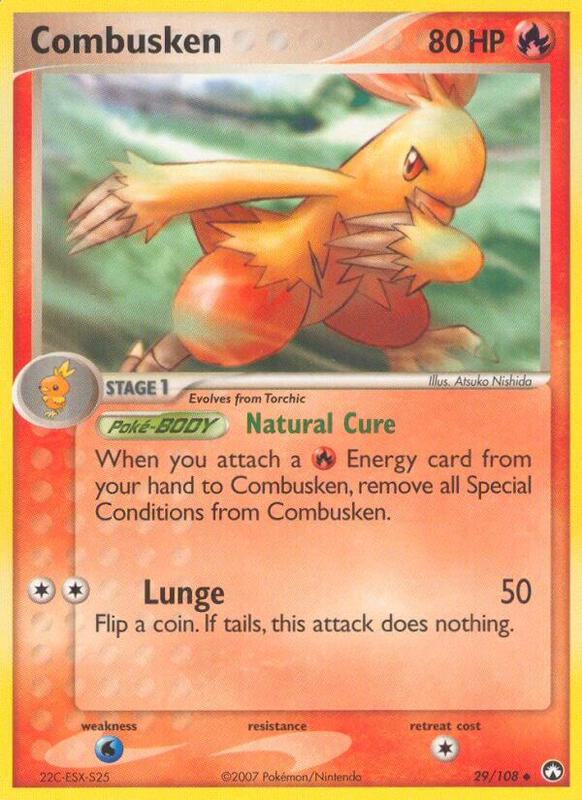 Combusken Pokemon card from Power Keepers