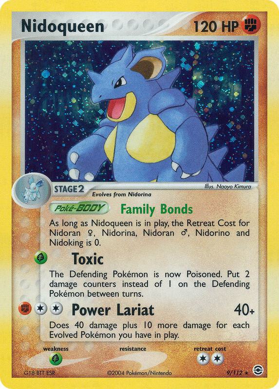 Nidoqueen Pokemon card from FireRed & LeafGreen