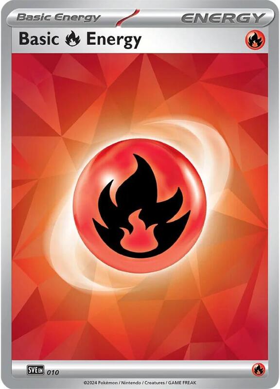 Basic Fire Energy - 010 Pokemon card from SVE: Scarlet & Violet Energies