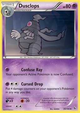Dusclops Pokemon card from Flashfire