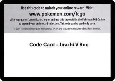 Code Card - Jirachi V Box Pokemon card from TCG: Tempest