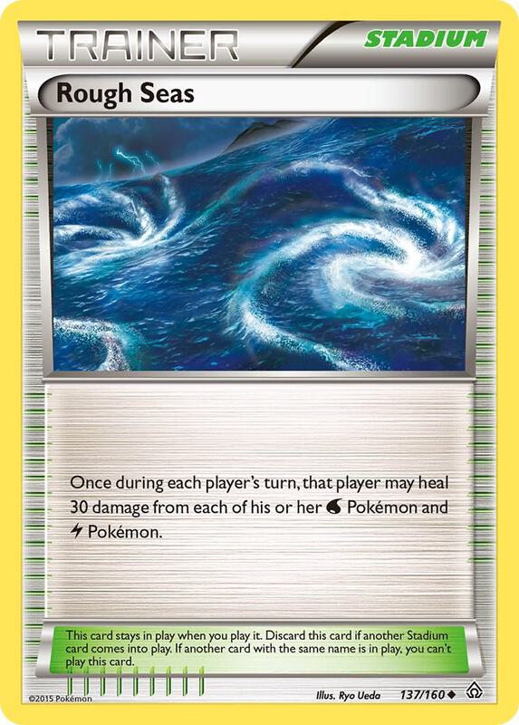 Rough Seas Pokemon card from XY - Primal Clash