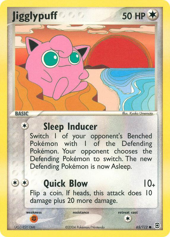 Jigglypuff Pokemon card from FireRed & LeafGreen
