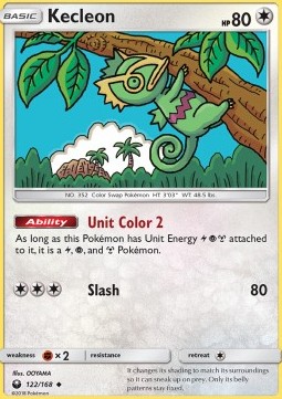 Kecleon Pokemon card from Celestial Storm