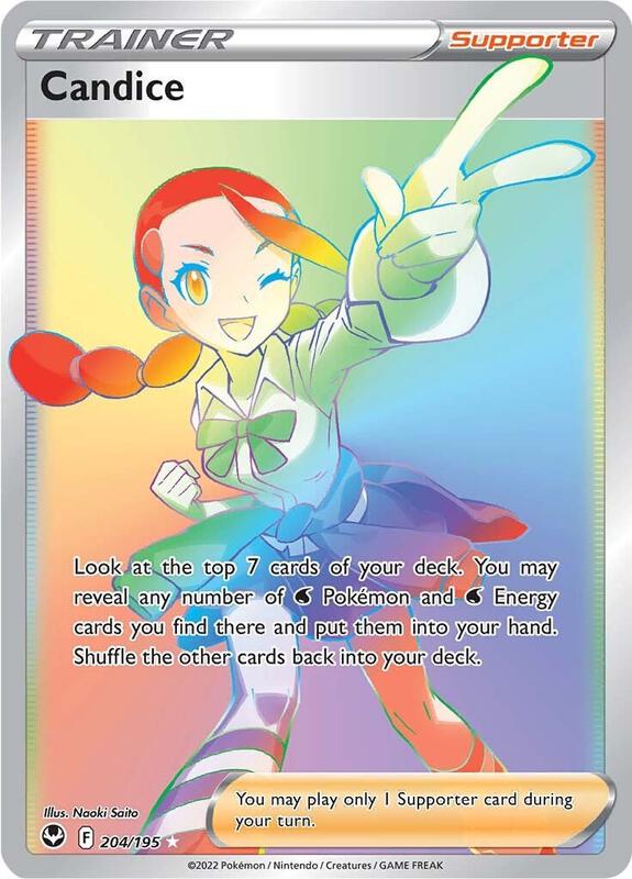 Candice (Secret) Pokemon card from SWSH12: Silver Tempest