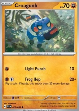 Croagunk Pokemon card from Shrouded Fable