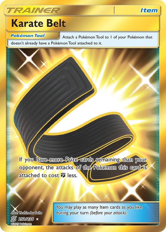 Karate Belt (Secret) Pokemon card from SM - Unified Minds