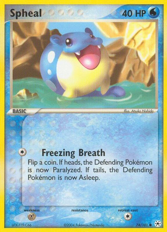 Spheal Pokemon card from Hidden Legends