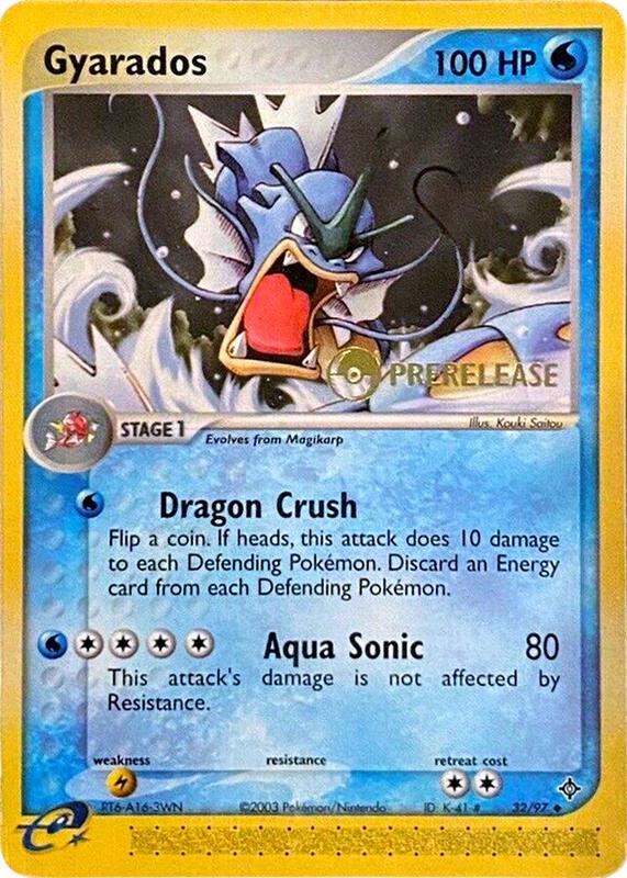 Gyarados Pokemon card from Nintendo Promos