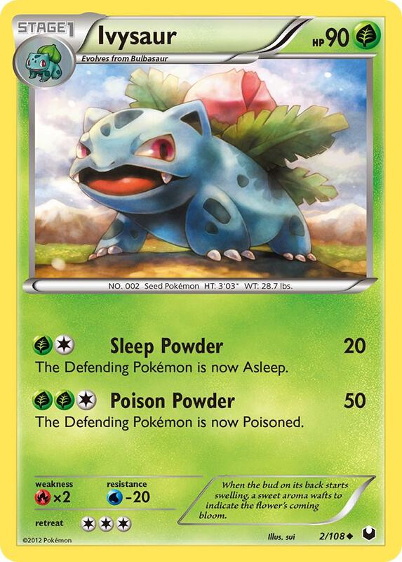Ivysaur Pokemon card from Dark Explorers