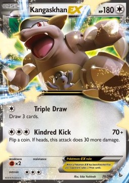Kangaskhan EX Pokemon card from Flashfire