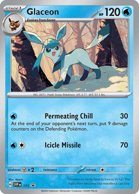 Glaceon - 171 (Cosmos Holo) Pokemon card from SV: Scarlet & Violet Promo Cards