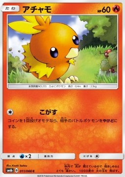 Torchic Pokemon card from Champion Road