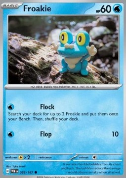 Froakie Pokemon card from Twilight Masquerade