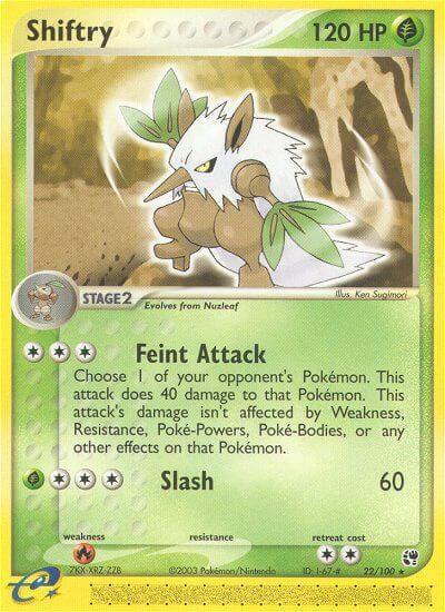 Shiftry Pokemon card from Sandstorm
