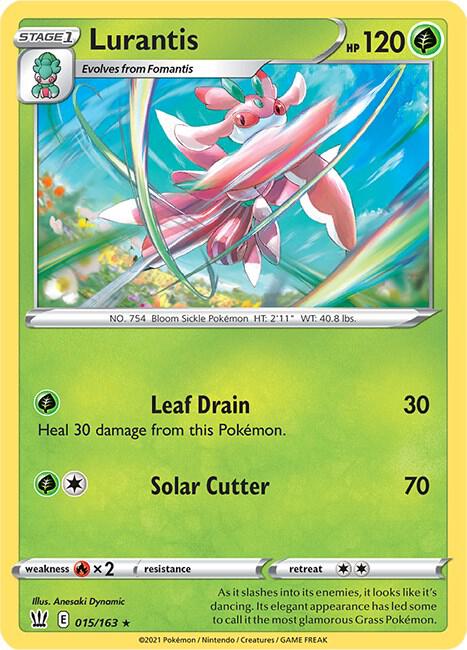 Lurantis Pokemon card from SWSH05: Battle Styles