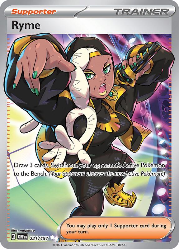 Ryme Pokemon card from SV03: Obsidian Flames