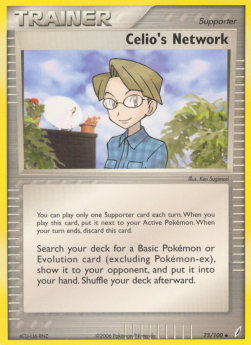 Celio's Network Pokemon card from EX Crystal Guardians
