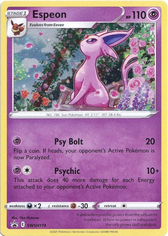 Espeon - SWSH174 Pokemon card from SWSH: Sword & Shield Promo Cards