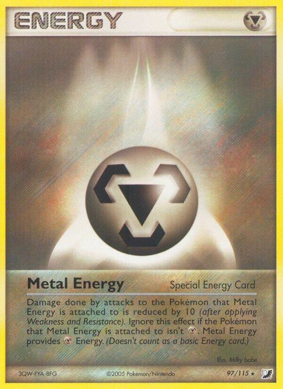 Metal Energy (Special) Pokemon card from Unseen Forces