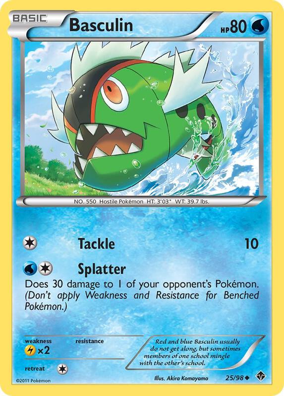 Basculin (25) Pokemon card from Emerging Powers