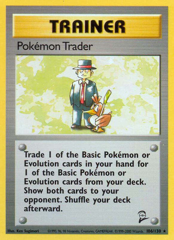 Pokemon Trader Pokemon card from Base Set 2
