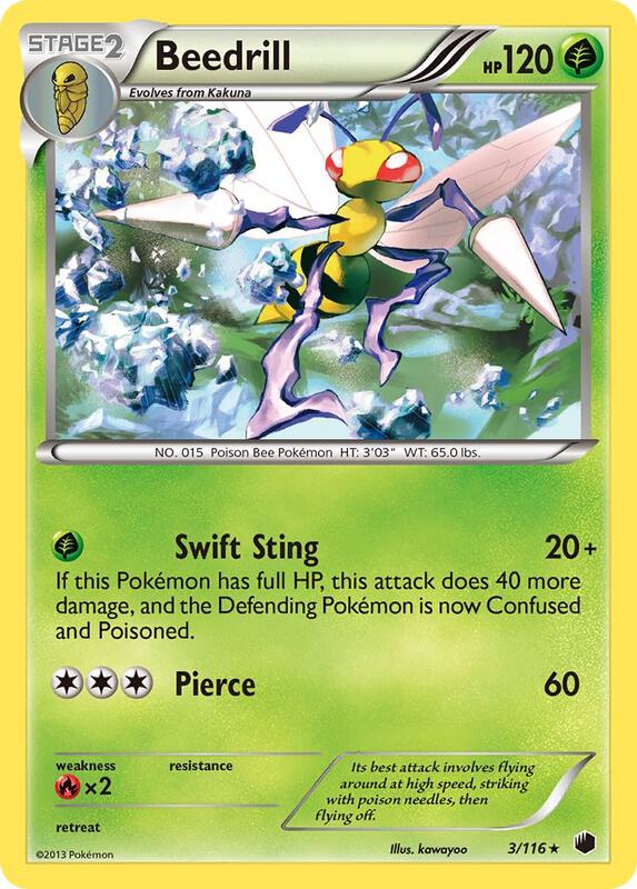 Beedrill Pokemon card from Plasma Freeze