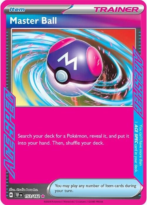 Master Ball Pokemon card from SV05: Temporal Forces