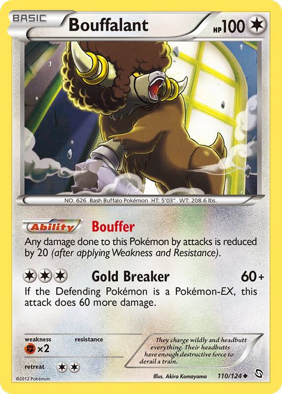Bouffalant Pokemon card from Dragons Exalted