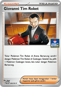 Team Rocket's Giovanni (SV-P/ID 263) Scarlet & Violet Indonesian Promos ID
