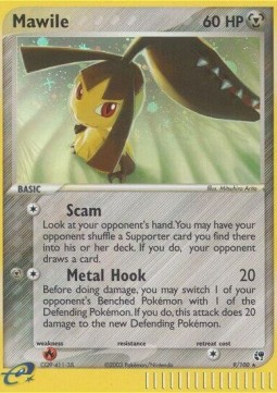 Mawile Pokemon card from EX Sandstorm