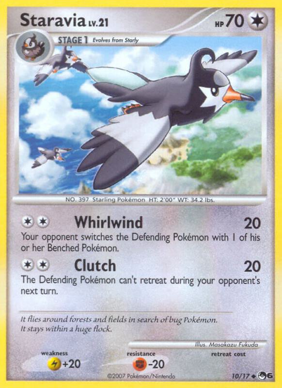 Staravia Pokemon card from POP Series 6