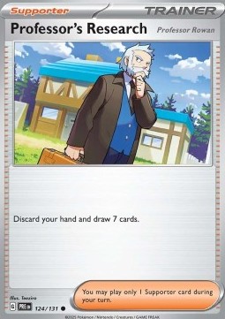 Professor's Research Pokemon card from Prismatic Evolutions